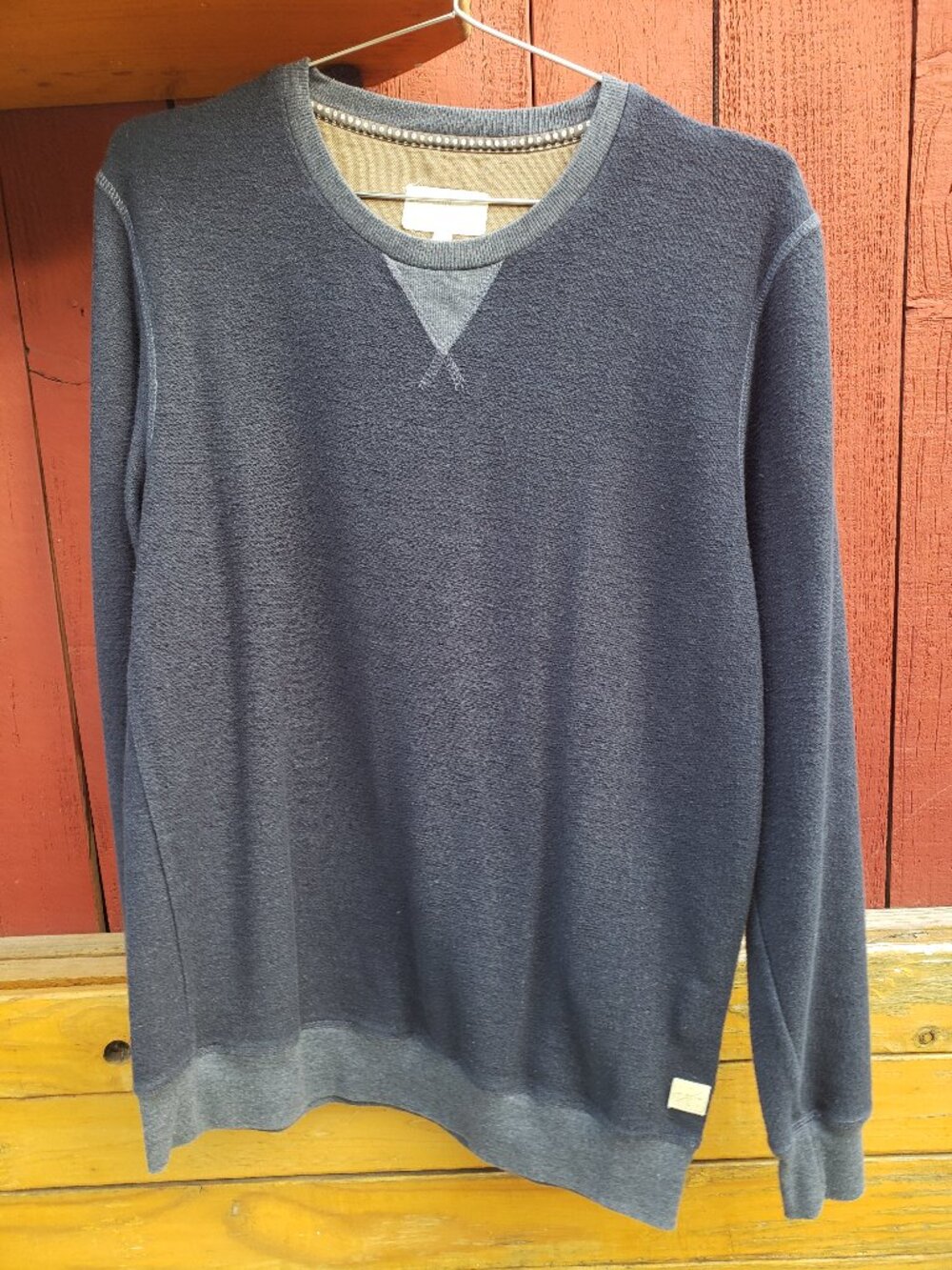 BC London Blue Terry cloth crewneck sweater